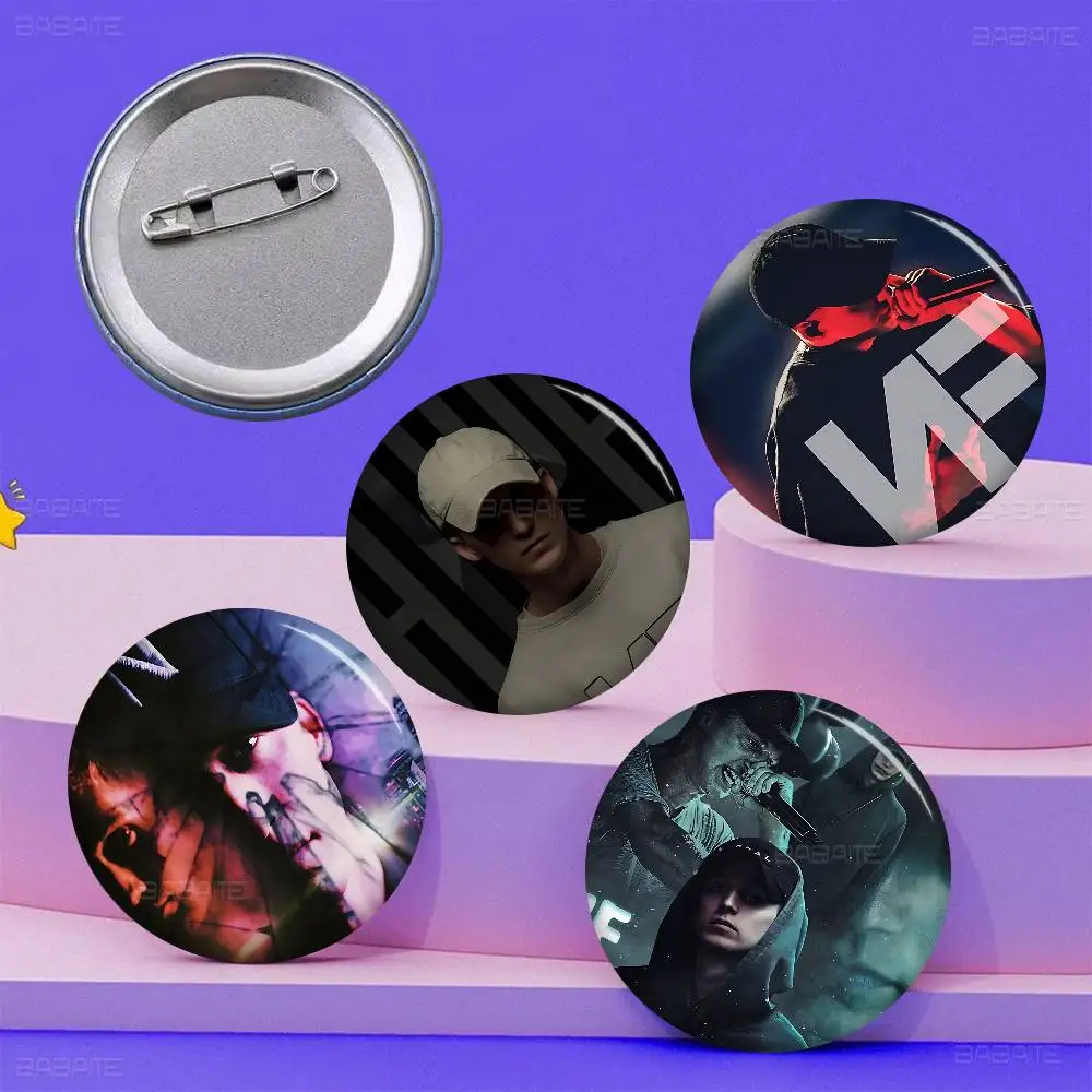 N-NF Rapper 32/44/58MM Customizable Button Pins Cute Funny Creative Badge Jewelry Decor Gifts For Friends