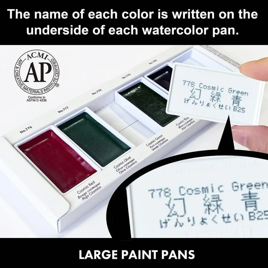 ชุดสีน้ำ 5 สี ชุดสีน้ำคุณภาพระดับมืออาชีพสำหรับศิลปินและช่างฝีมือ ได้รับการรับรองจาก APCertified
