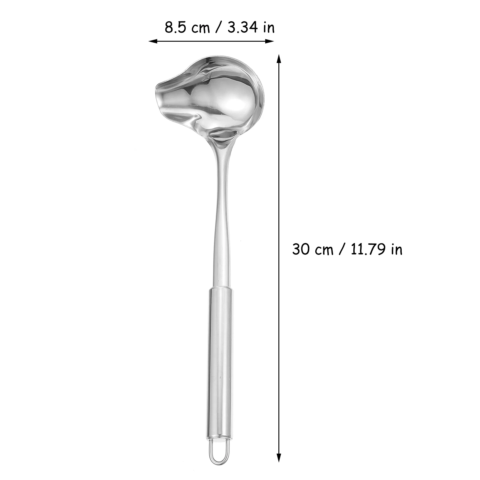 Cuillère à soupe louche, 2 pièces Cuillère à poignée pour boardet aissce Louche Hot Cuillère de service en acier inoxydable