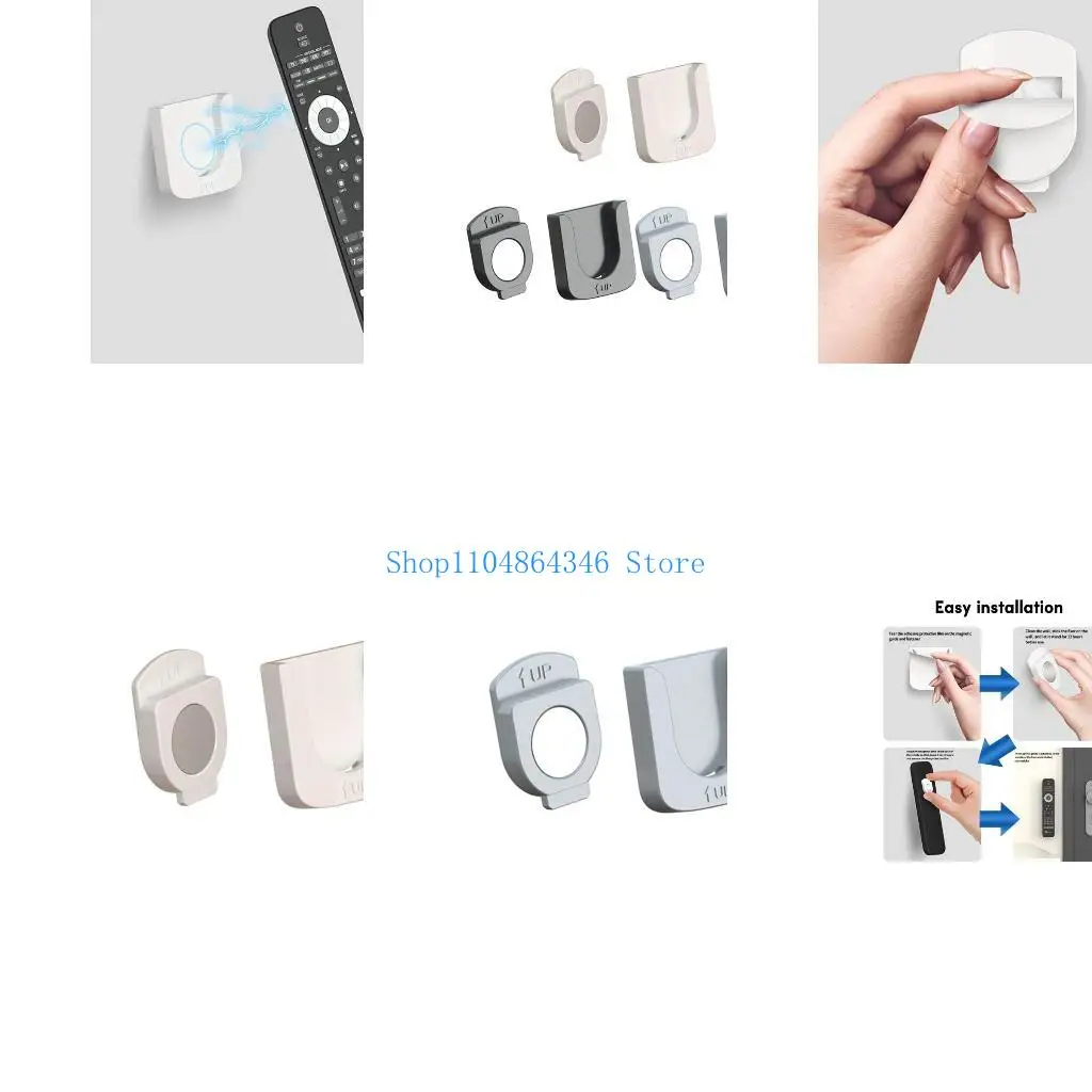 5asd ABS Hook for TV Projector Remote Control Storage Shelf Strong Adhesion