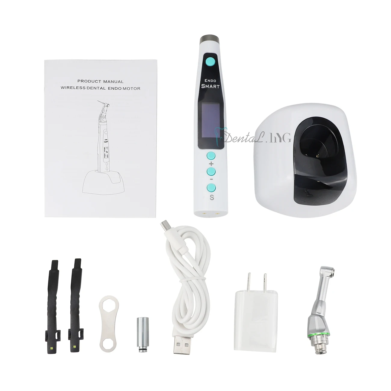 Motor endodoncia inalámbrico Dental, herramienta Dental inteligente con lámpara LED 16:1, tratamiento endodóntico de contraángulo estándar, instrumento de Canal radicular