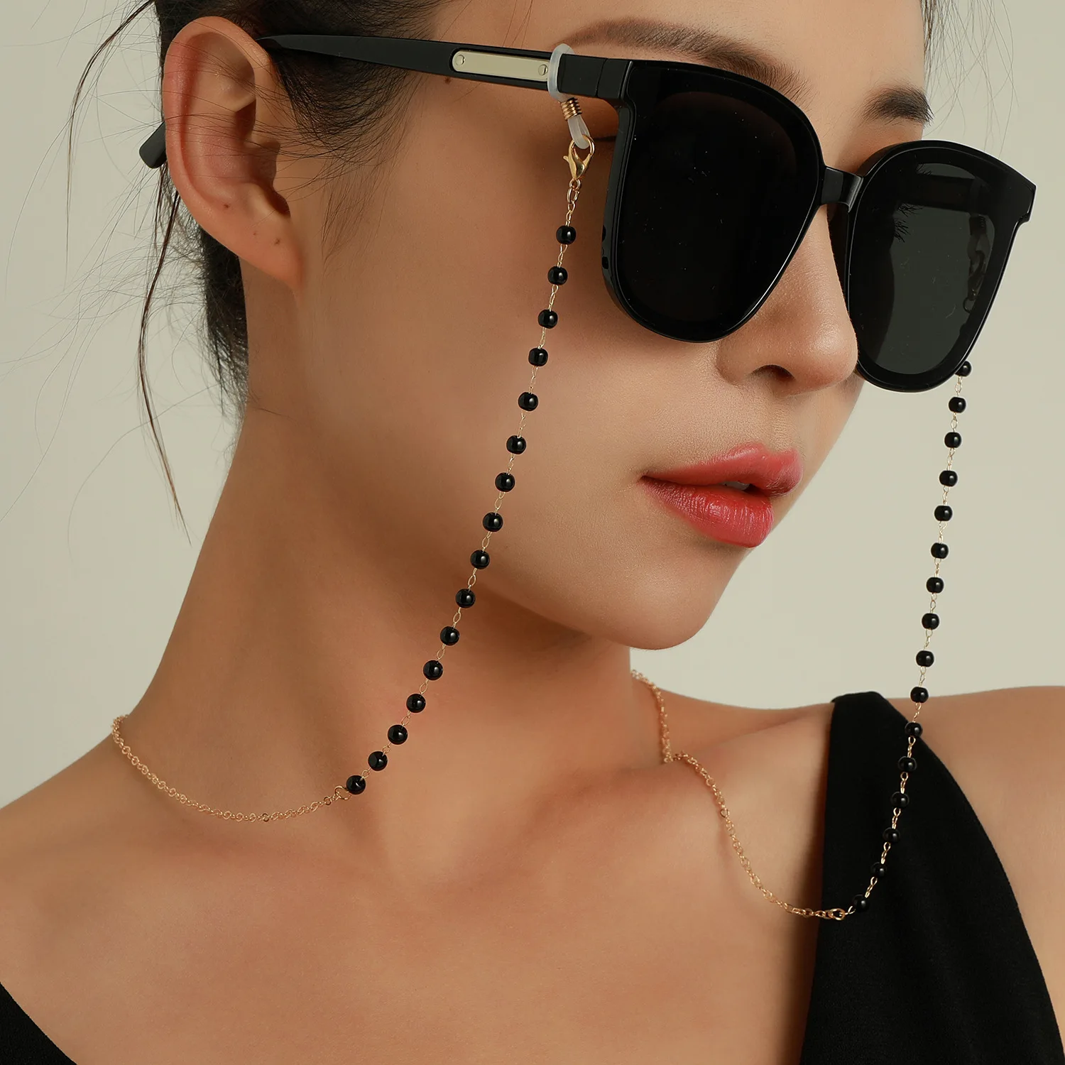 Sunglasses Masking Chains For Women Acrylic Pearl Crystal Eyeglasses Chains Lanyard Glass 2022 New Fashion Jewelry Wholesale