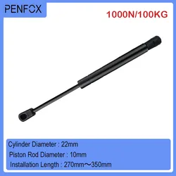 1 PC 270mm-350mm 100kgs/1000N Universal Strut Bars Gas Spring Shock Absorber Hydraulic Lift Support Strut Bar RV Bed Car Machine