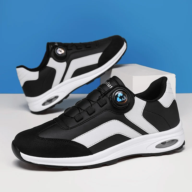 Лучшие большие мужские кроссовки для вождения с вращающейся кнопкой, повседневная обувь на платформе для ходьбы, уличная износостойкая спортивная обувь для бега Plus Лучшие большие мужские кроссовки для вождения с вращающейся кнопкой, повседневная обувь на платформе для ходьбы, уличная износостойкая спортивная обувь для бега Plus