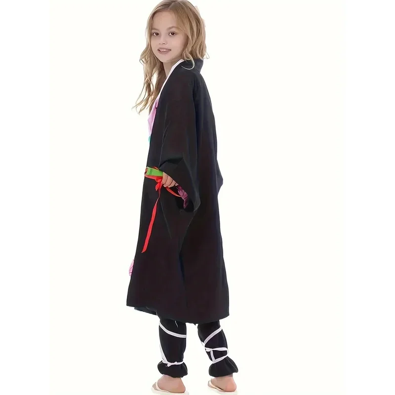 ชุดชุดคอสเพลย์อนิเมะญี่ปุ่นกิโมโนเด็กผู้หญิง1ชิ้นชุดการแสดงบนเวทีชุดปาร์ตี้