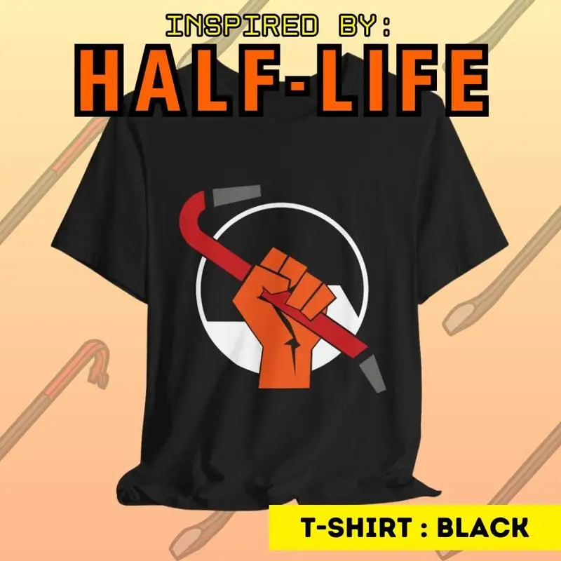 Half-Life Crowbar Retro Video Game T-Shirt