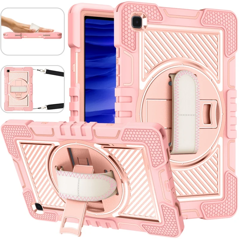 สําหรับ Samsung Tab A7 T500/T505 ฝาครอบป้องกันขนาด 10.4 นิ้วพร้อม 360 ° ฝาครอบป้องกันขายึดแบบหมุนได้