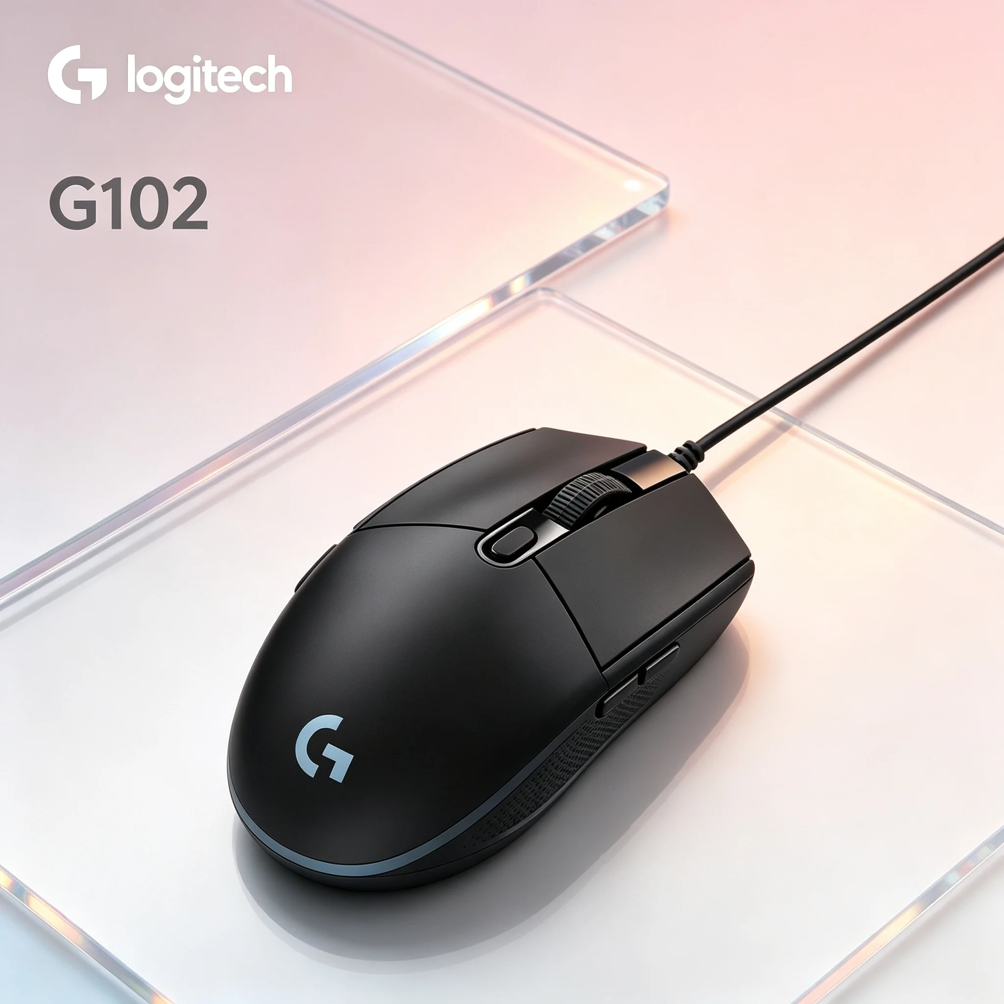 Logitech G102 Wired RGB Gaming Mouse Custom‑Tuned Sensor For CSGO PUBG LOL Valorant Precise Movement Gamer Office Mice