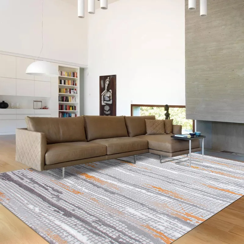 Tapete tecido simples sala de estar moderna casa nórdica quarto grande