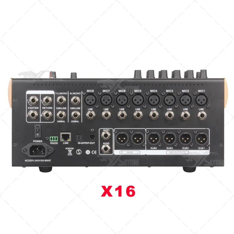 X16  audio mix ing console digital sound mix e r studio equipment