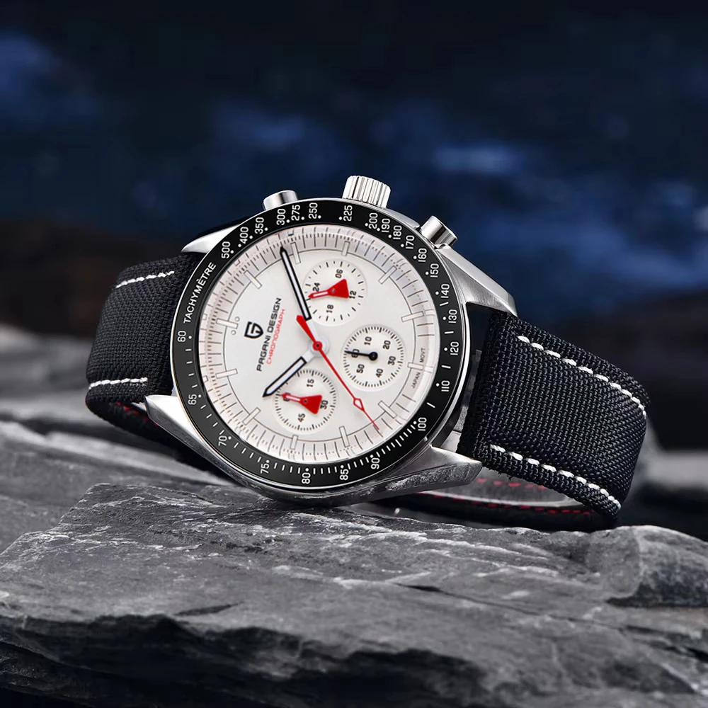 PAGANI DESIGN 2025 Orologi da uomo di lusso Orologio al quarzo Top AR Specchio con zaffiro Orologio da polso in acciaio inossidabile Regalo per uomo Orologi sportivi