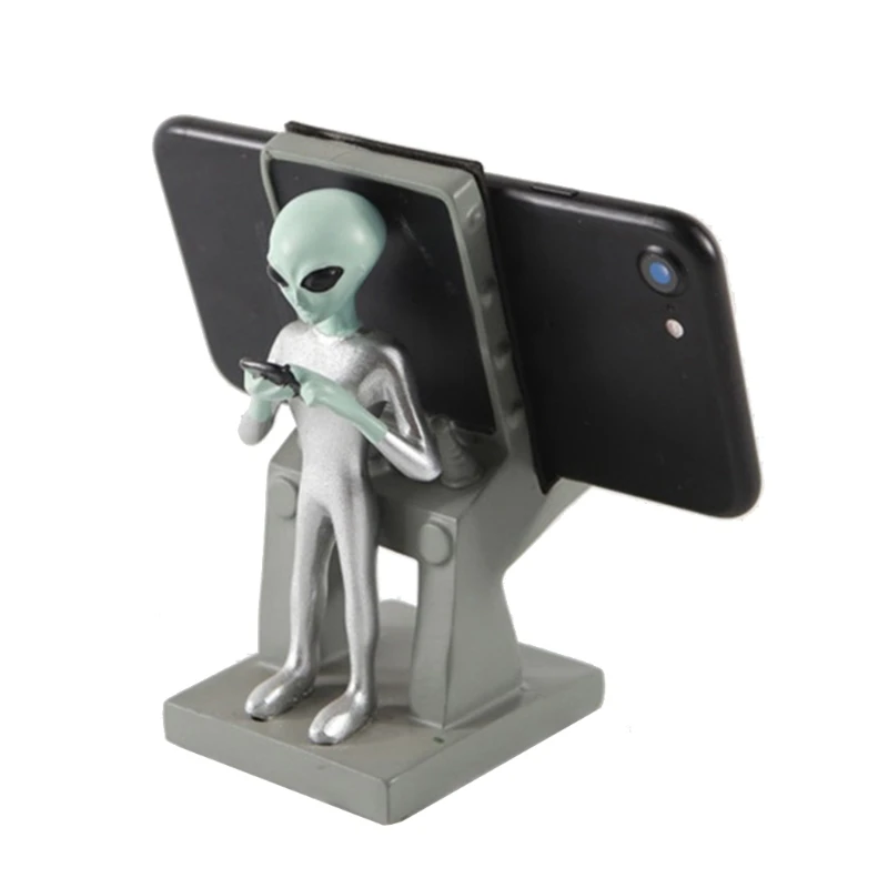 for Creative Alien- Stand Phone Holder Tablet Holder Support Desktop Decoration Ornament