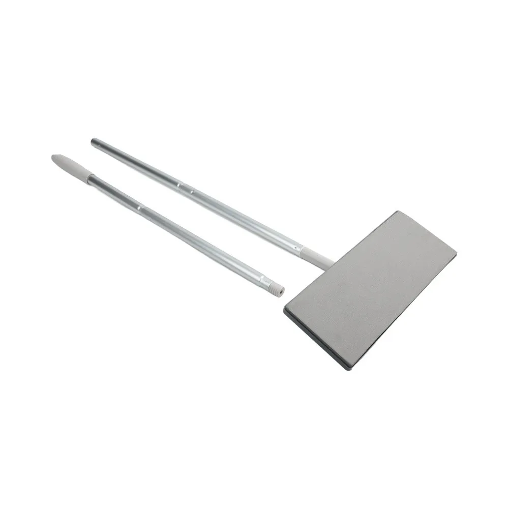 Aluminum Telescopic Mop with 3 Adjustable Sections Superfine Fiber Cleaning Pad and Clip On Dust Pad for Indoor Cleaning
