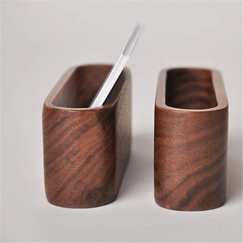 Wooden Business Card Holder Note Holder Display Rack Card Holder Office Supplies Stationery Desktop Accessories Storage Box