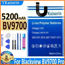 YKaiserin 5200mAh BV 9700 BV9700 Replacement Battery for Blackview Bv9700 PRO Series 605872 Phone Batteries Tracking Number