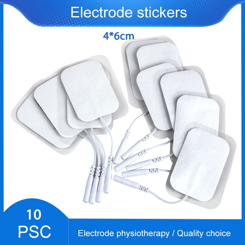 

10pcs Nerve Muscle Stimulator Electrode Stickers TENS Ems Gel Patch for Electrodes Physiotherapy Massager Electrode Pads