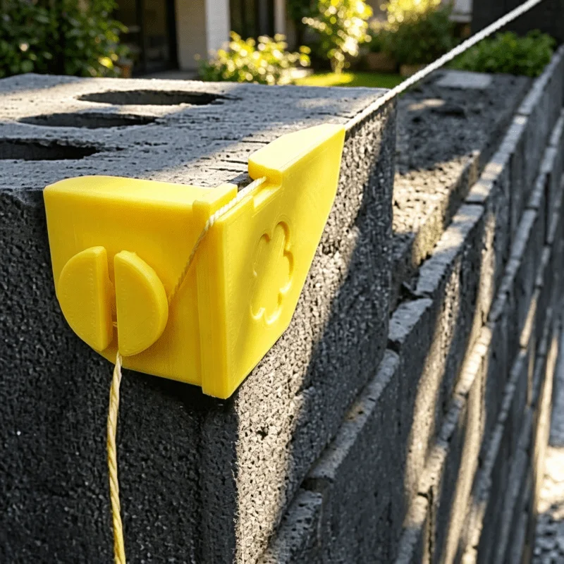2/4 Pcs Plastic Brick Laying Line Anchors Jobsite Line Fixing Device Brick Corner Clamps Masonry Auxiliary Tools