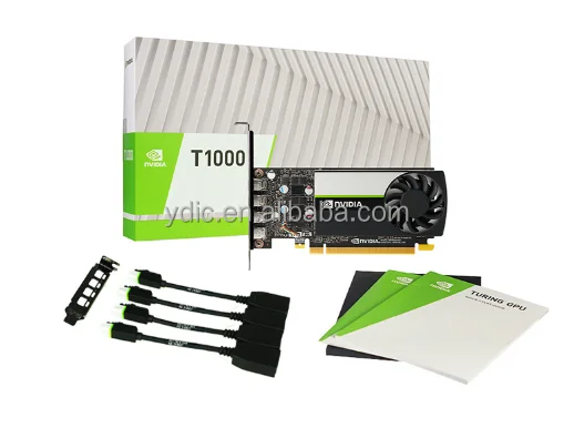 بطاقة رسومات التصميم الاحترافي T1000 4G/8G DDR6 GPU مسرع الفيديو يدعم PS/CAD/AI/AE PG172
