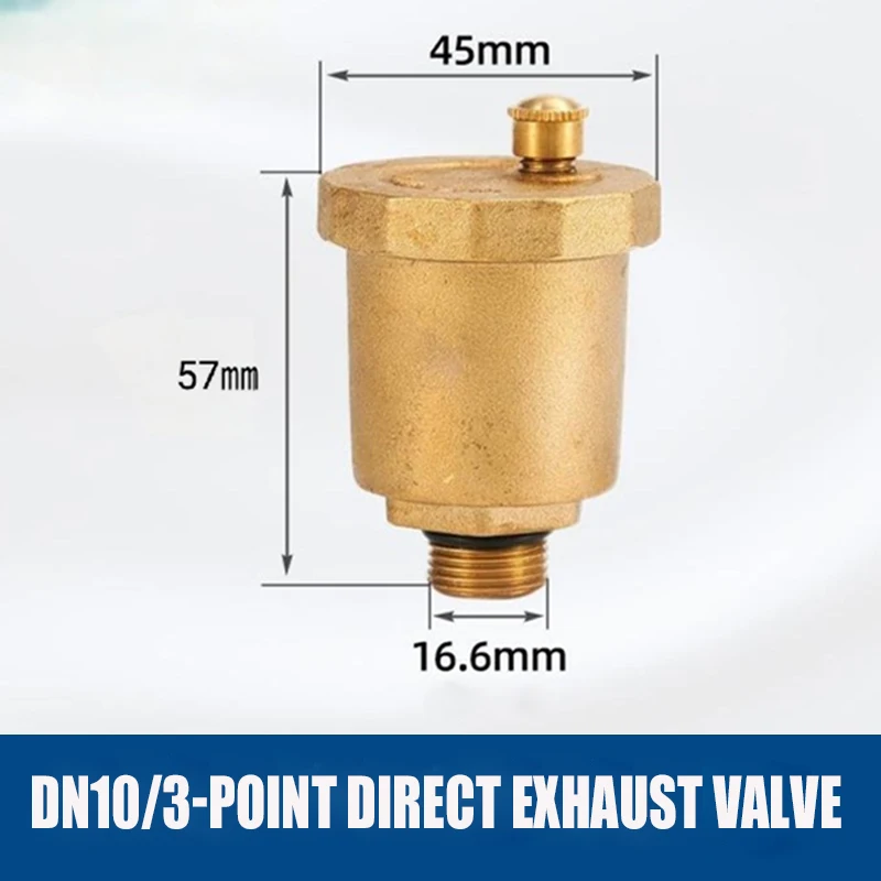 Used for Solar Water Heaters, Distributor Manifold Brass Automatic Exhaust Release Valve 3/8