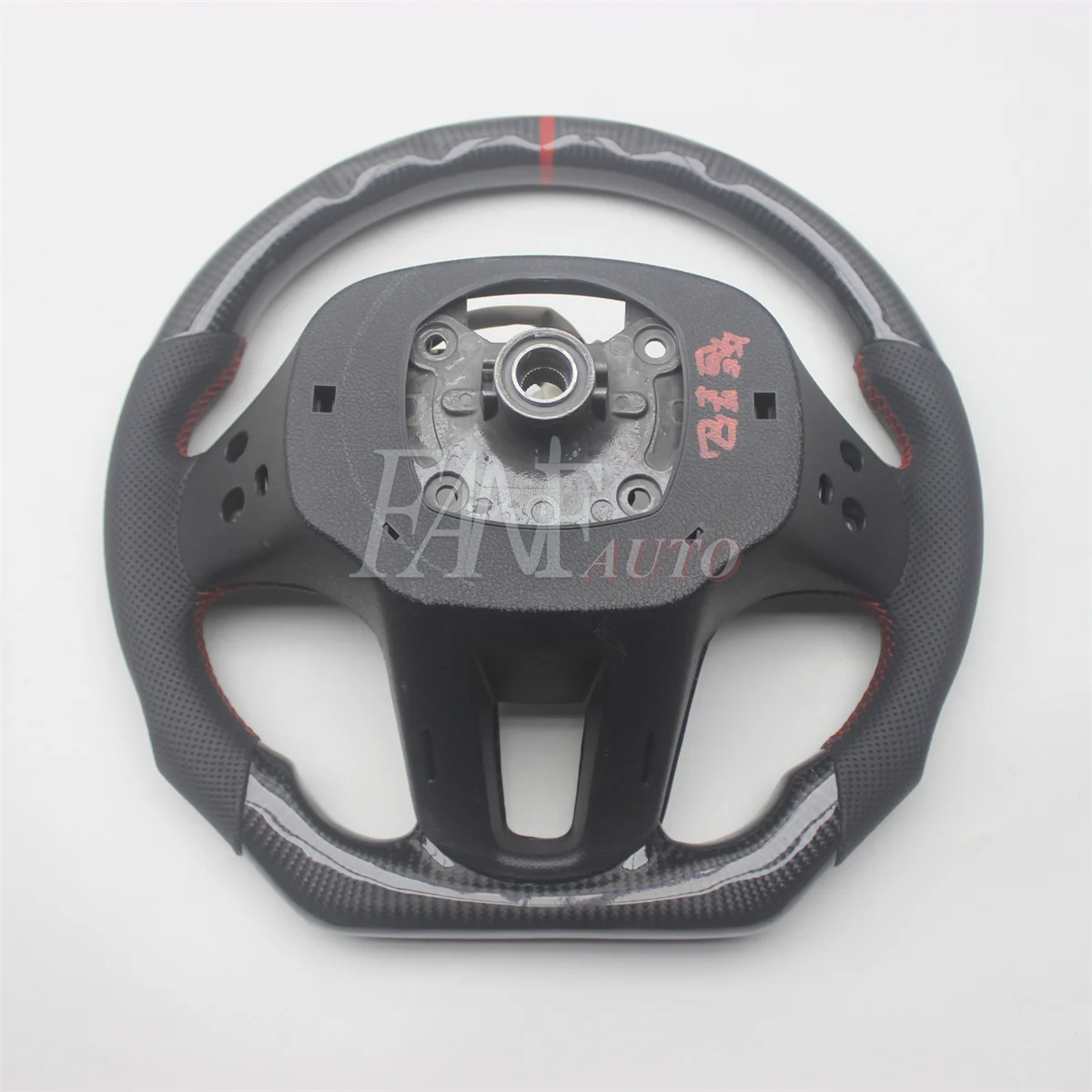 Replacement Real Carbon Fiber Steering Wheel with Leather for Kia Sportage R KX5 2010-2022