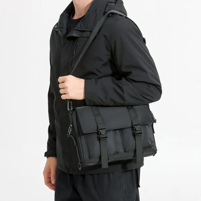 Tactical Messenger Bag Men Large Capacity Crossbody Bags Multiple Pockets Shoulder Bag Male Travel Waterproof Sling Bag Satchels