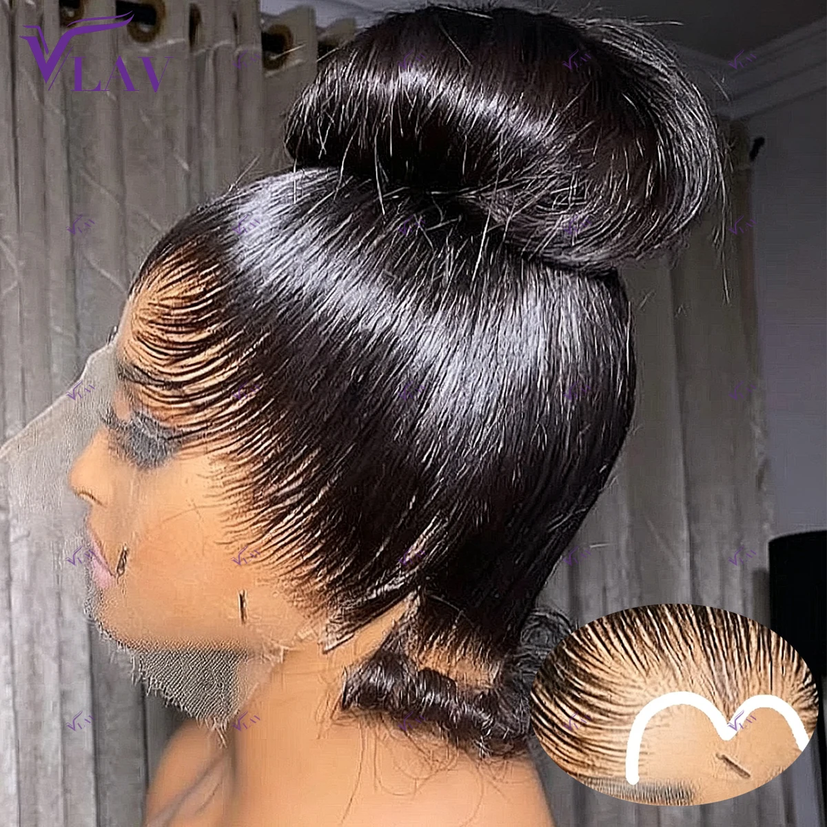 450 Density Glueless Wigs Lagos Hairline Human Hair Silky Straight 100% Human Hair 13x4/13x6/360 HD Lace Frontal Wig Preplucked