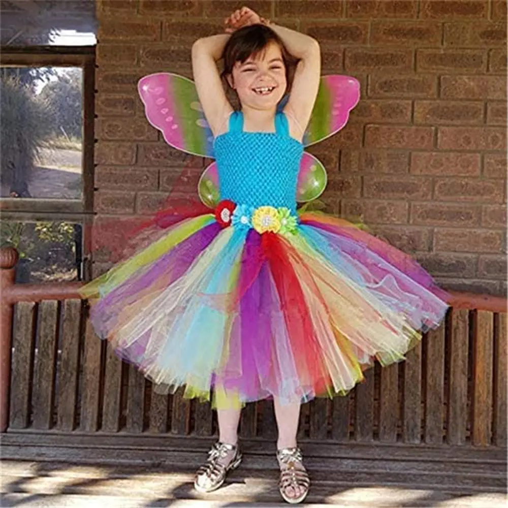 Birthday Party Favor for Kids Halloween Fairy Wings Butterfly Fairy Dress-Up Wings Costume Accessories