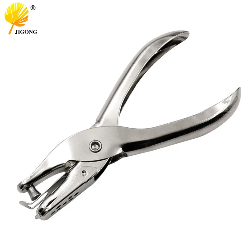 Paper punching pliers, single hole diameter 6mm/3mm punch 1-8 pages of paper , one-handed grip