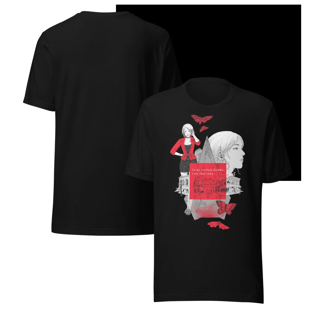 

Футболка Silent Hill 2, одежда на все времена года, стильная одежда, оверсайз, унисекс, уличная мода, трендовая, хлопок, Y2K, с короткими рукавами, классическая