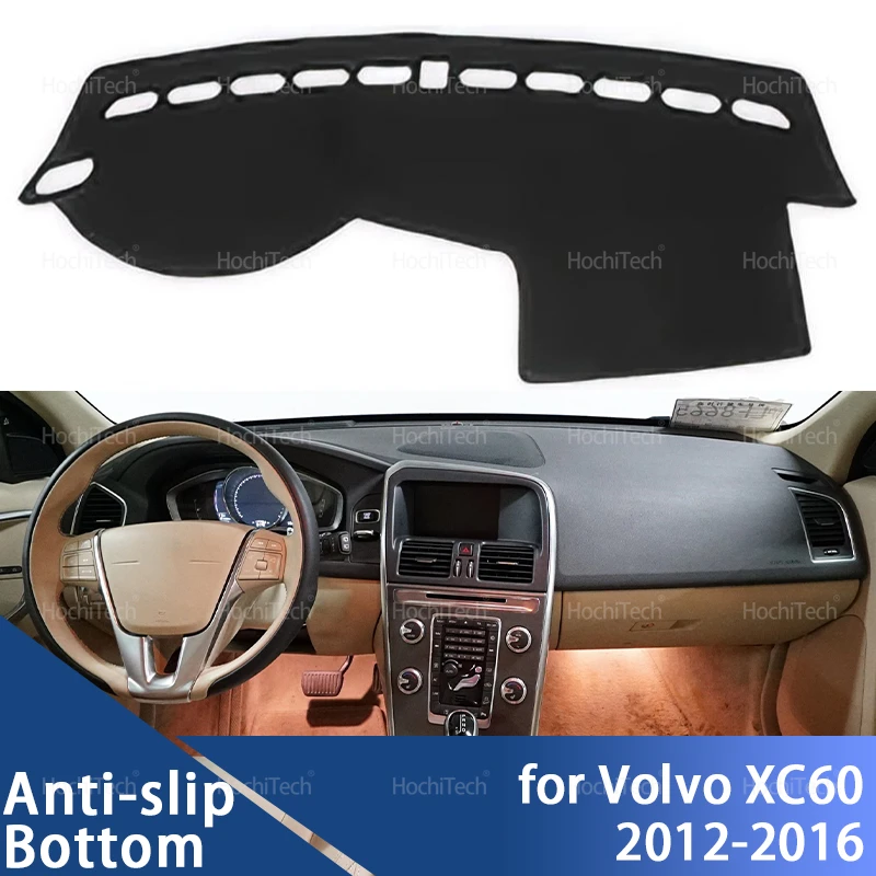 Für Volvo XC60 AU T6 AWD 2012 2013 2014 2015 2016 Armaturenbrett-Abdeckung Anti-UV-Matte Sonnenschutz Dashmat Teppich