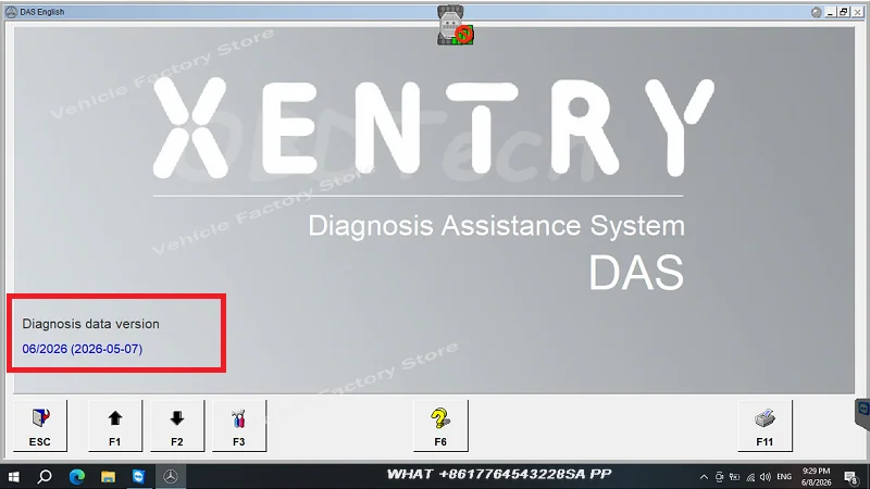 Xentry 2026.06 Full Software For MB C6 Scanner For benz program diagnostic Software with Zenzefi Certificate EPC WIS VEDIAMO DTS