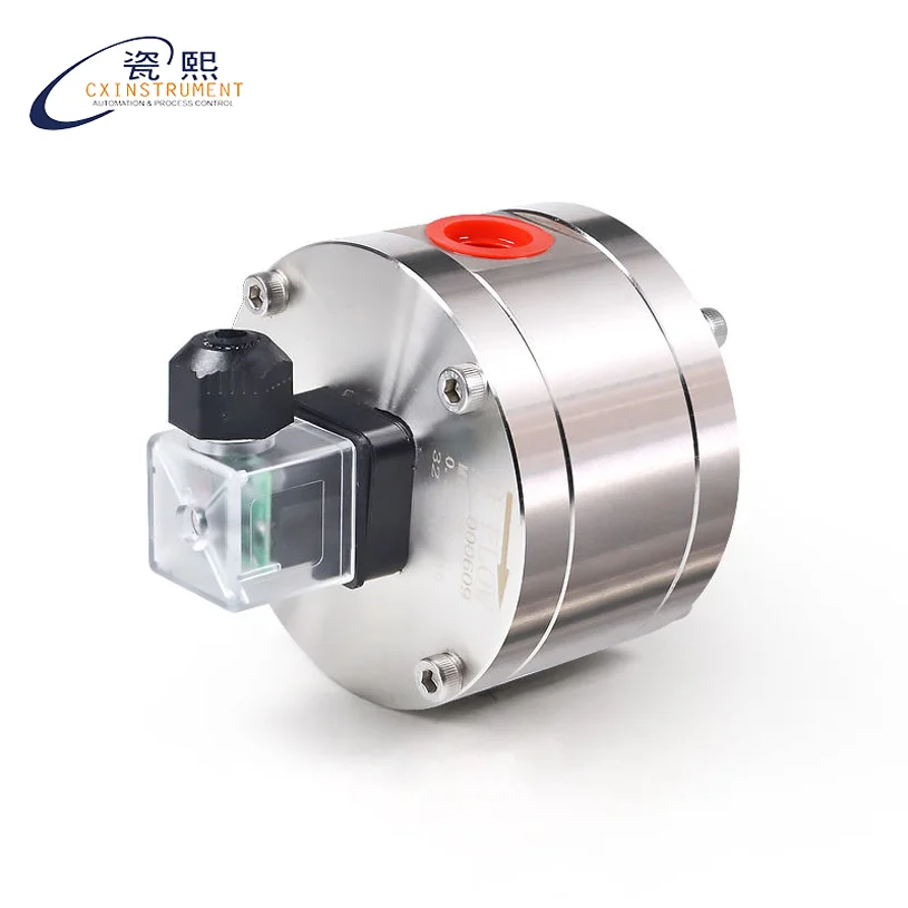 Precision oval gear flow meter suitable for lubricating oils and various types of oil products.