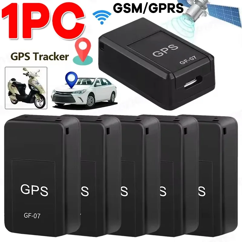 GF-07 Magnetic Car Tracker GPS Positioner Mini Real Time Tracking Magnet Adsorption Locator SIM Inserts Message Pets Anti-lost