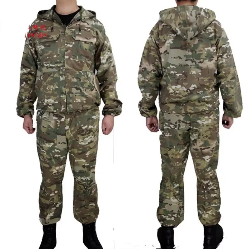 Tute da caccia tattiche da uomo Tuta da combattimento russa KMX Uniformi da tifoso Giacca da combattimento aviotrasportata Pantaloni Tute da caccia all'aperto Cappotti