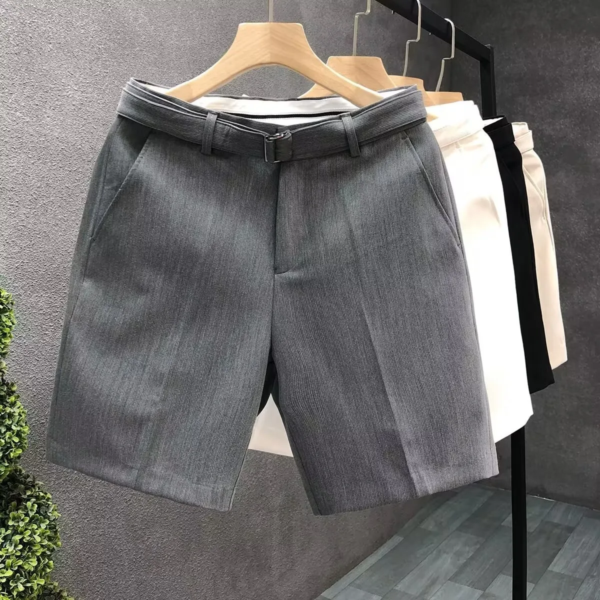 Pantalones cortos informales coreanos para hombre, traje de alta calidad, transpirables y cómodos, chándal, 2024