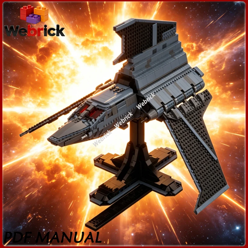 

Space Transport Shuttle MOC, Realistic Orbital Shuttle Craft Building Blocks, Exquisite Structure for Space Scene Building