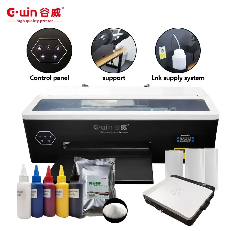 Gwin A3 Size DTF Printer Easy To Operate Garment Printer Machine Automatic Machines For Small Business