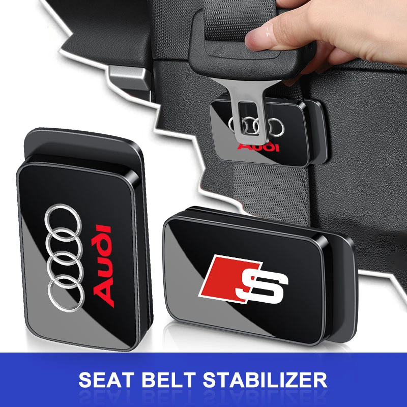 Image of Embleme Auto-Sicherheitsgurt-Stabilisator Autozubehör für Audi S5 S6 S7 S4 S8 TT TTS A4 B8 A3 B6 A6 C7 C6 B7 Q5 Q7