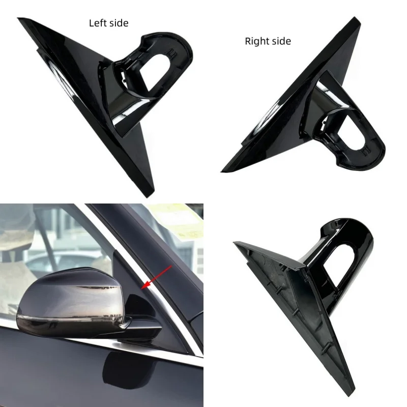 

For BMW X5 G05 2019 X7 G07 2019 Black Front Window Triangle Trim Plate Side Mirror Garnish Cover Panel Mirror Base Holder