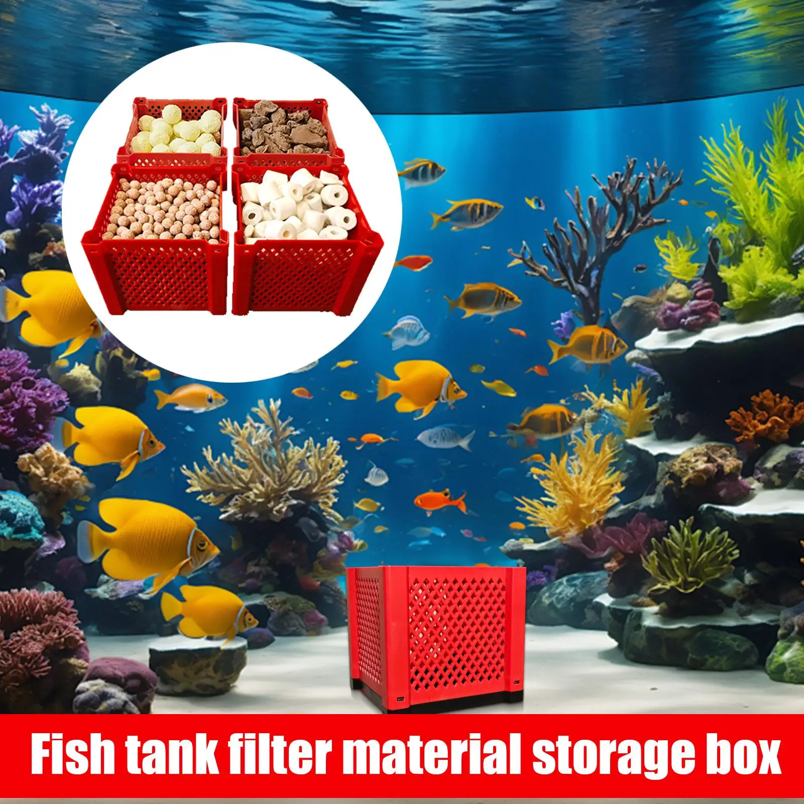 Aquarium Cube Filter Activated Carbon Reusable Water Purifier Cube Filter Ultra Strong Filtration and Absorption Purifier