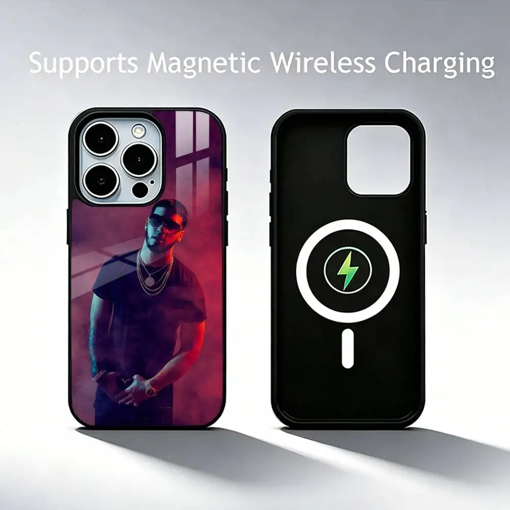 A-Anuel AA Phone Case For iPhone18,17,16,15,14,13,12,11 Plus,Pro Compatible with magnetic wireless charging 6