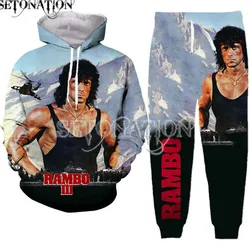 Rambo-pode-personalizar homens/mulheres Nova moda cool 3D impressão moda hoodies/moletom/calças/treino dropshipping