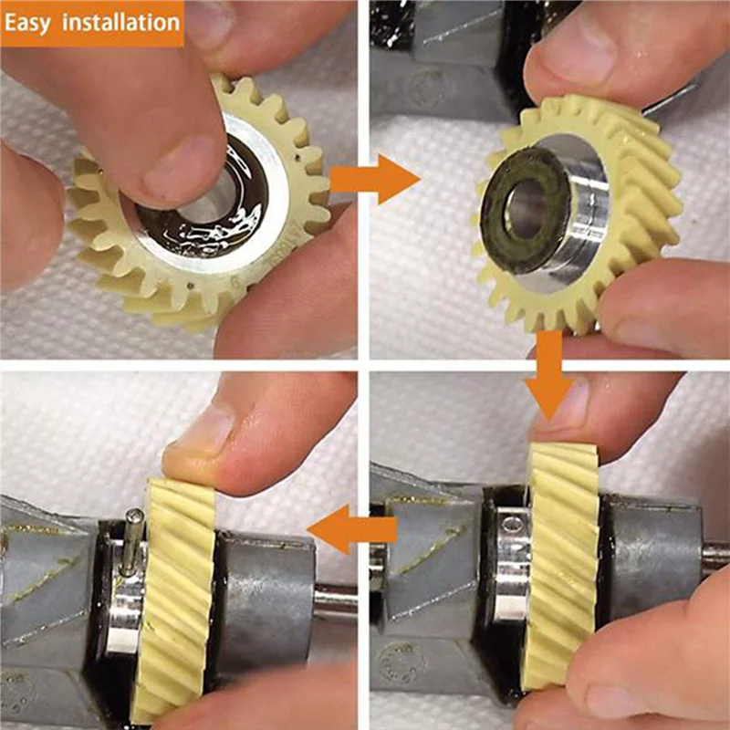 ABKP-W10112253 9706416 W10380496 4162897 15Pcs Mixer Worm Drive Gear For Kitchenaid Stand & 5 Pair Of Motor Brushes view 2