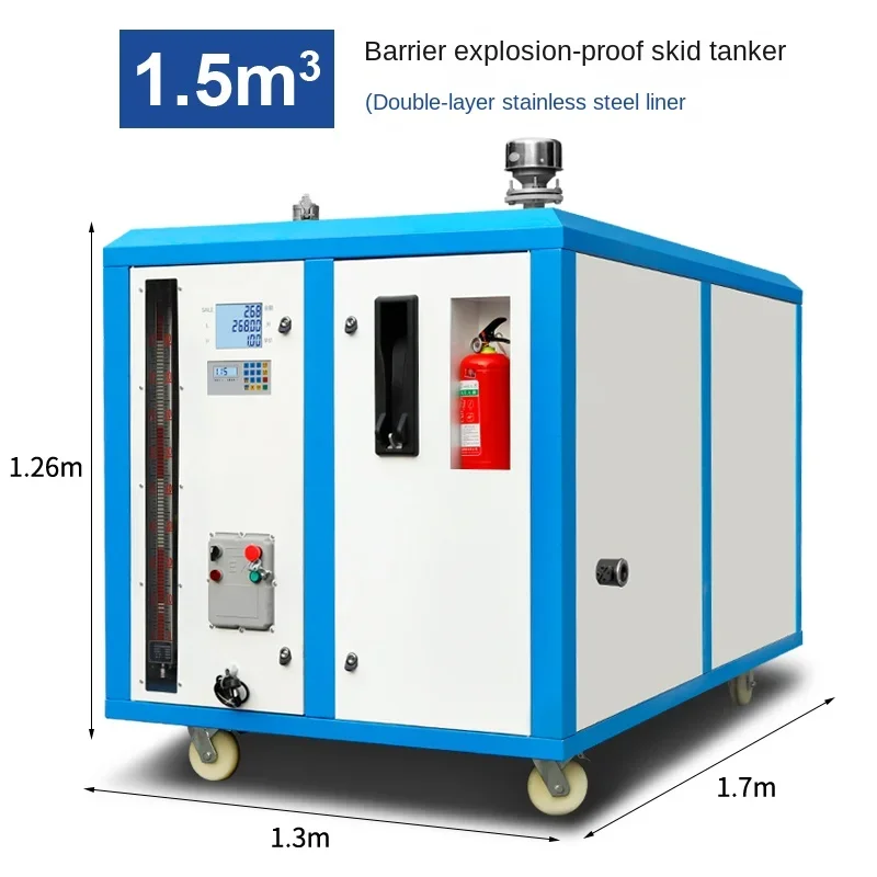 Skid mounted fuel dispenser 12v24v220v diesel gasoline storage tank refueling integrated machine vehicle mounted oil tank