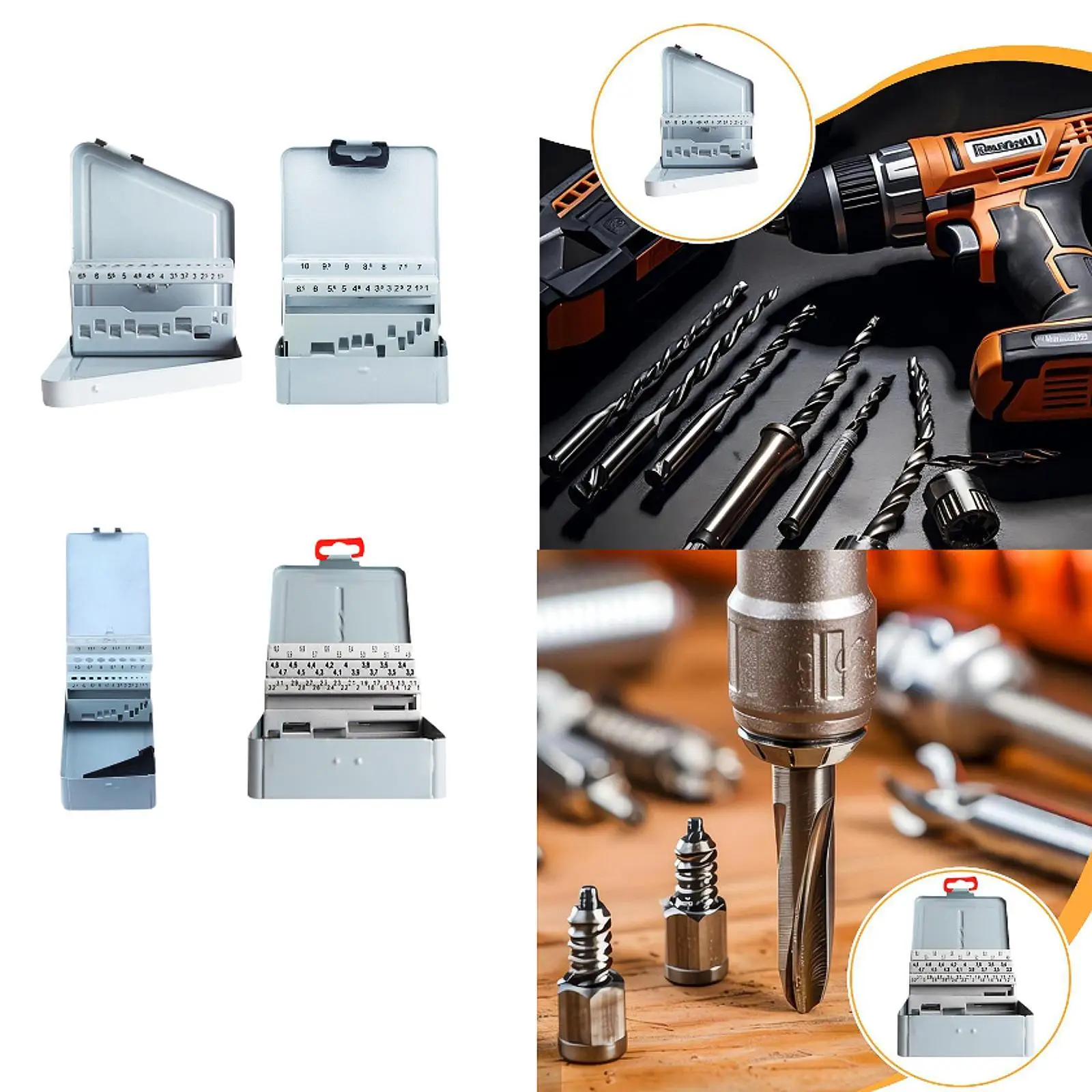 

Twist Drill Bit Case Professional Accessories Convenient Drill Bit Index Box