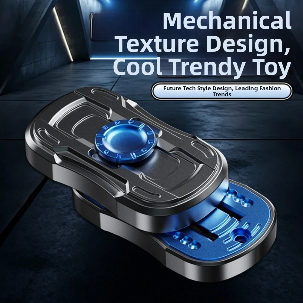 Portable Magnetic Fidget Spinner Toy ABS Compact Form Hand Spinner Handheld Size Lightweight Stress Relief Toy Daily Carry