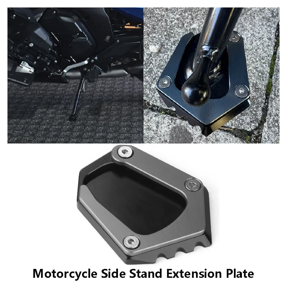 

Fits for BMW K1600 GT GTL ABS K1600GT K1600GTL 2018-2025 Motorcycle Side Stand Base Extension Plate Support Extender Widener