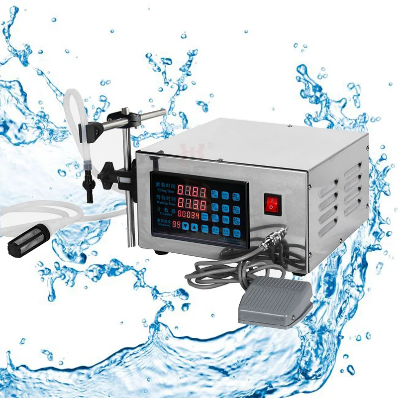 Pneumatic Piston Liquid Filler Shampoo Gel Water Wine Milk Juice Vinegar Coffee Oil Drink Detergent Filling Machine