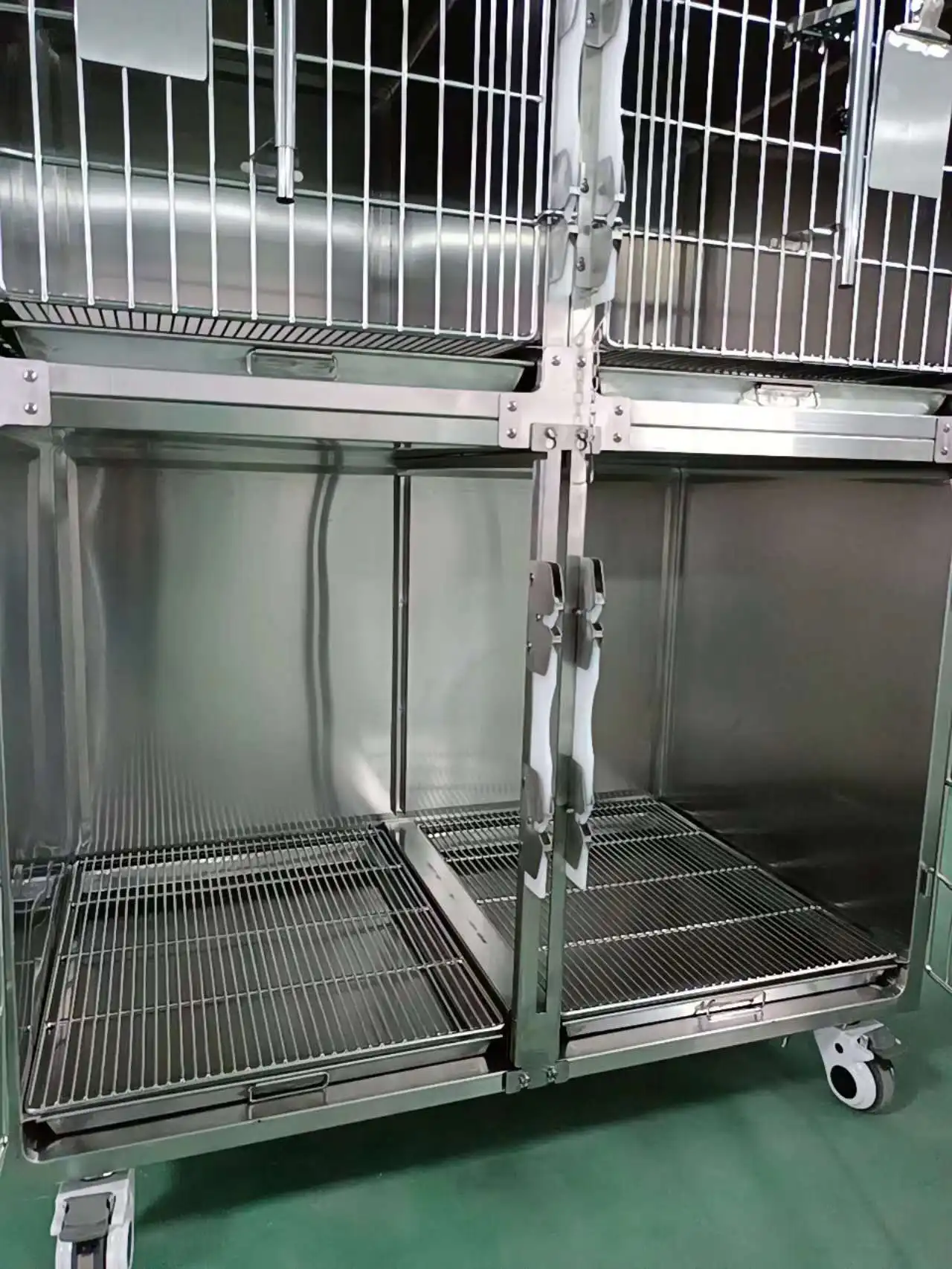 Veterinary Clinic ICU Stainless Steel Pet Hospital Veterinary Equipment Large Instrument Dog Cat Animal Clinic Therapy Cages