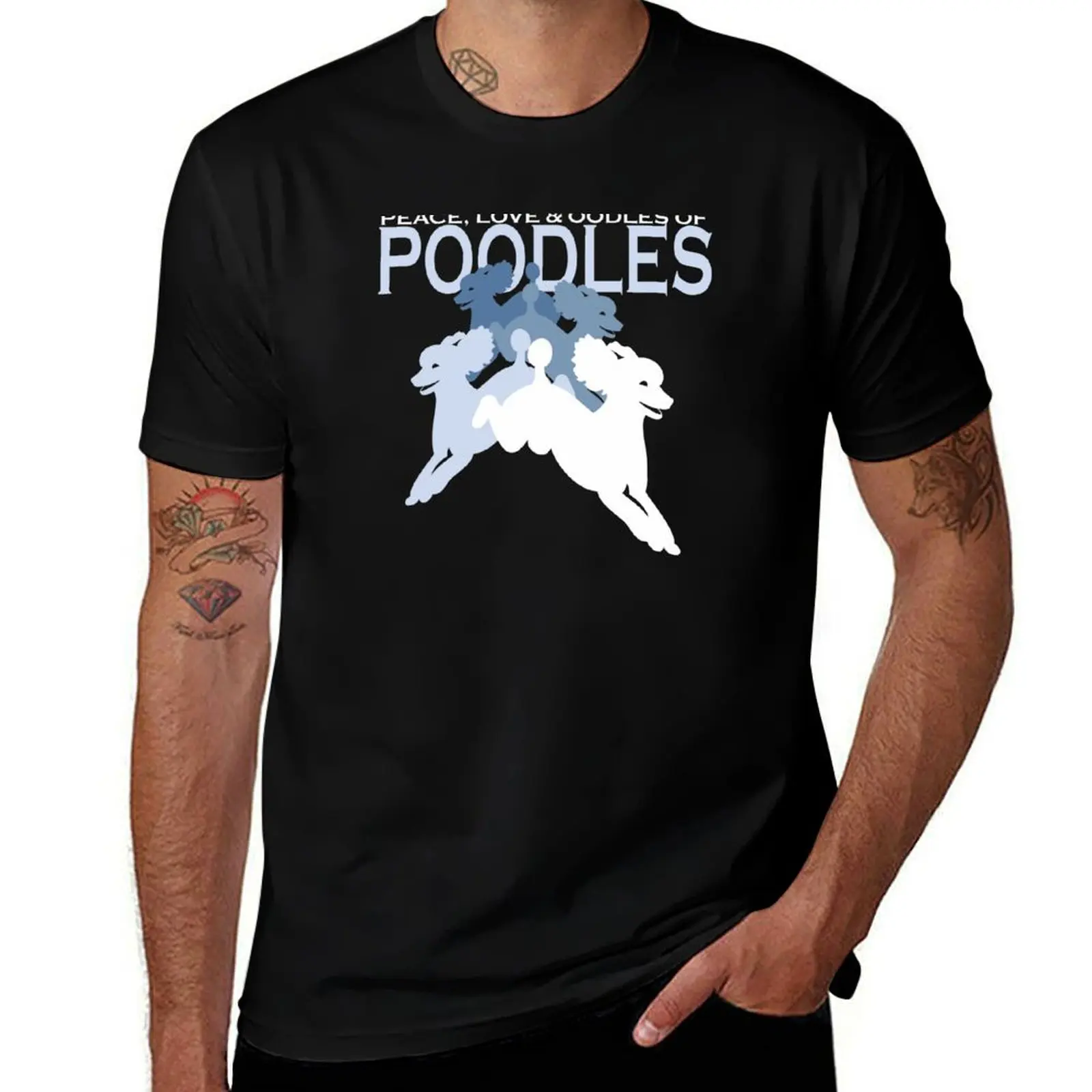 

Peace, t cotton T-Shirt shirt NickerStickers Oodles 100% of Redbubble Love, 100% cotton on and men Poodles tshirt
